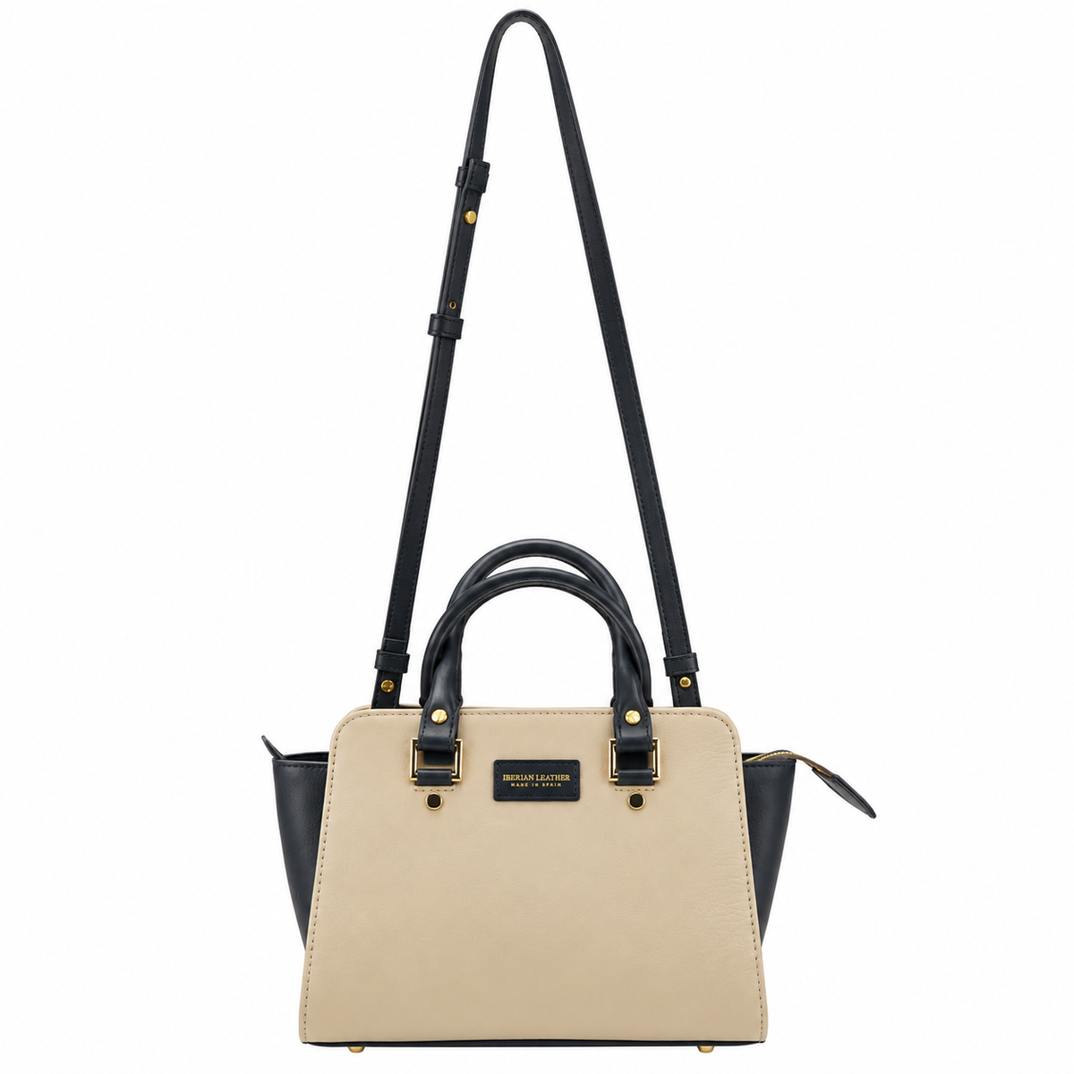 Bolso Classic Mini Piel Beige/Negro