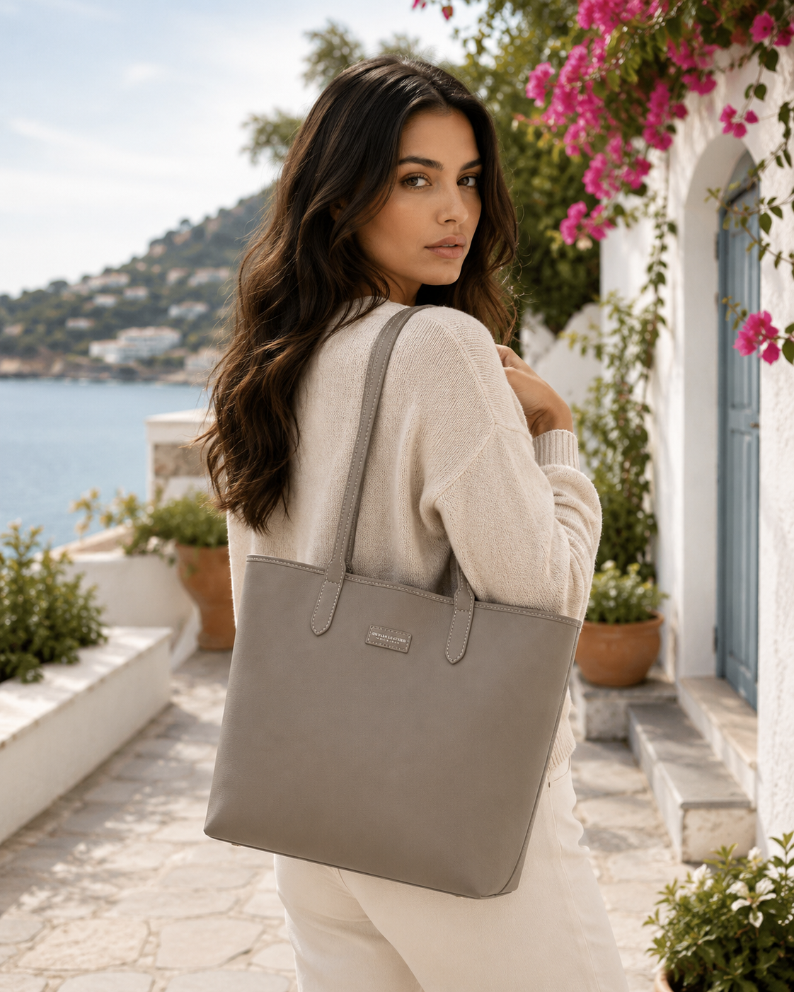 Bolso SHOPPER Piel Taupe