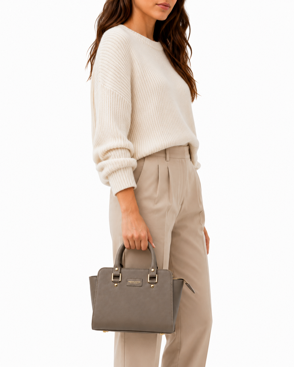 Bolso Classic Mini Piel Taupe