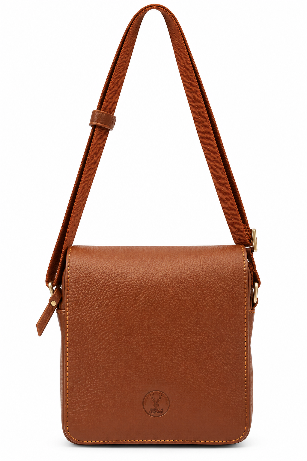 LEATHER FLAP CROSSBODY BAG