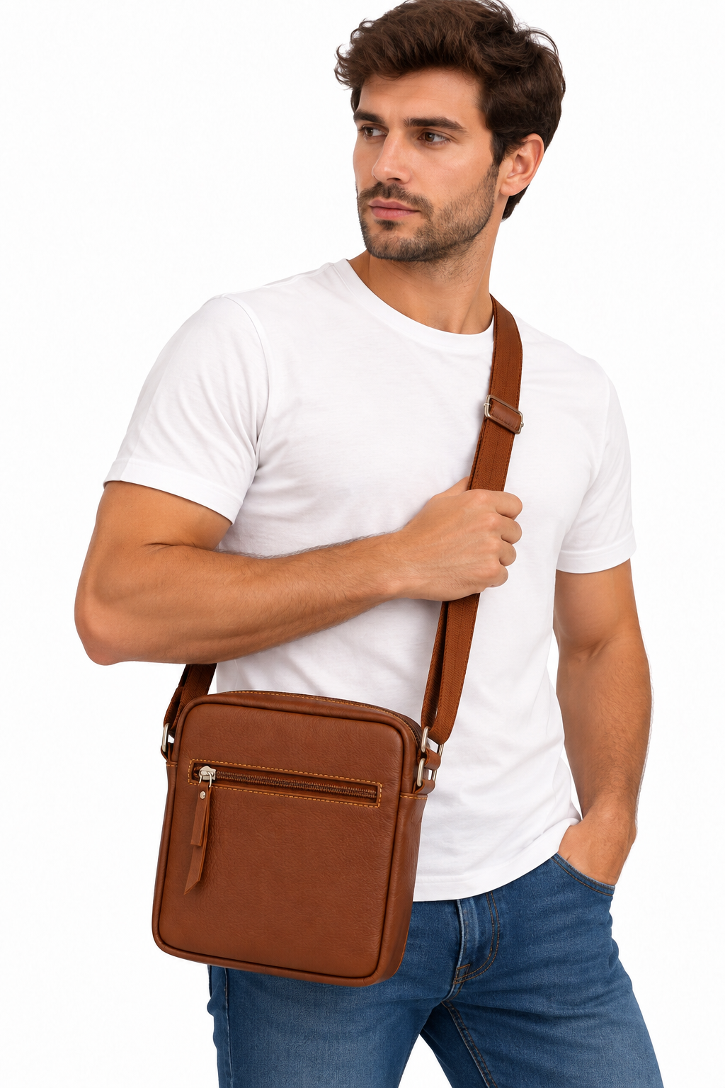 LEATHER CROSSBODY BAG