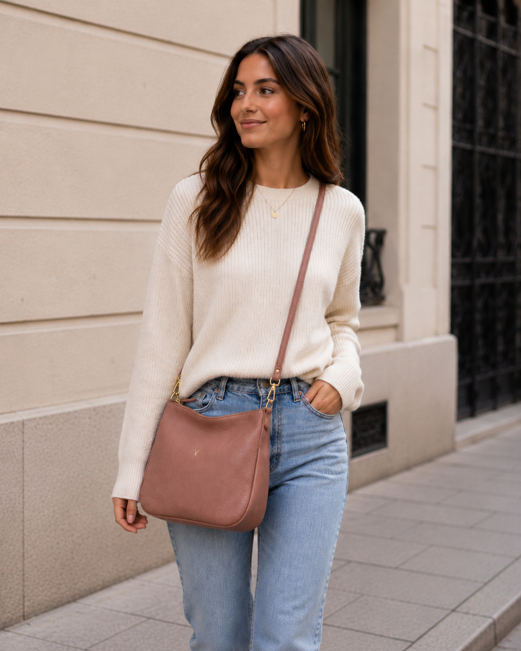 Bolso CUBE Piel Nude