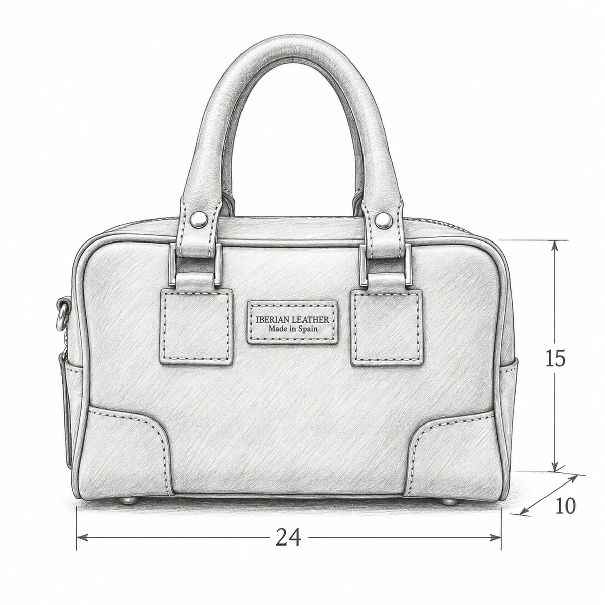 Bolso RORAIMA Piel Plata