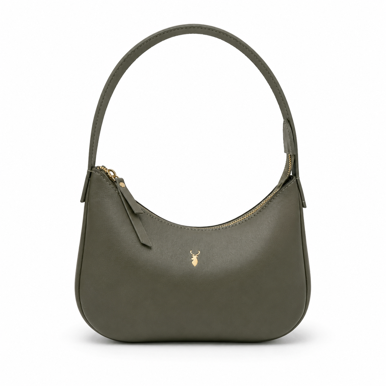 BOLSO MOON PIEL VERDE MILITARY