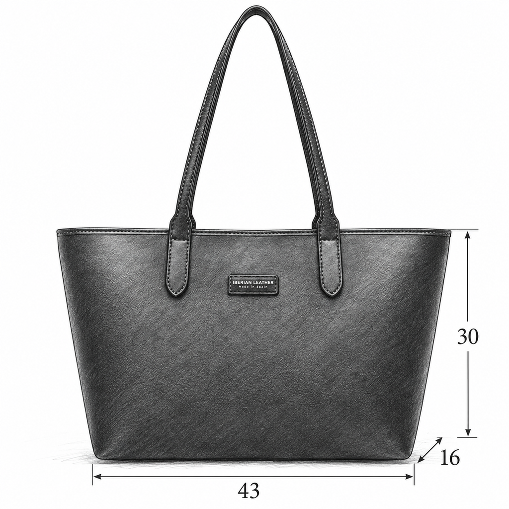 Bolso SHOPPER Piel Verde Soft