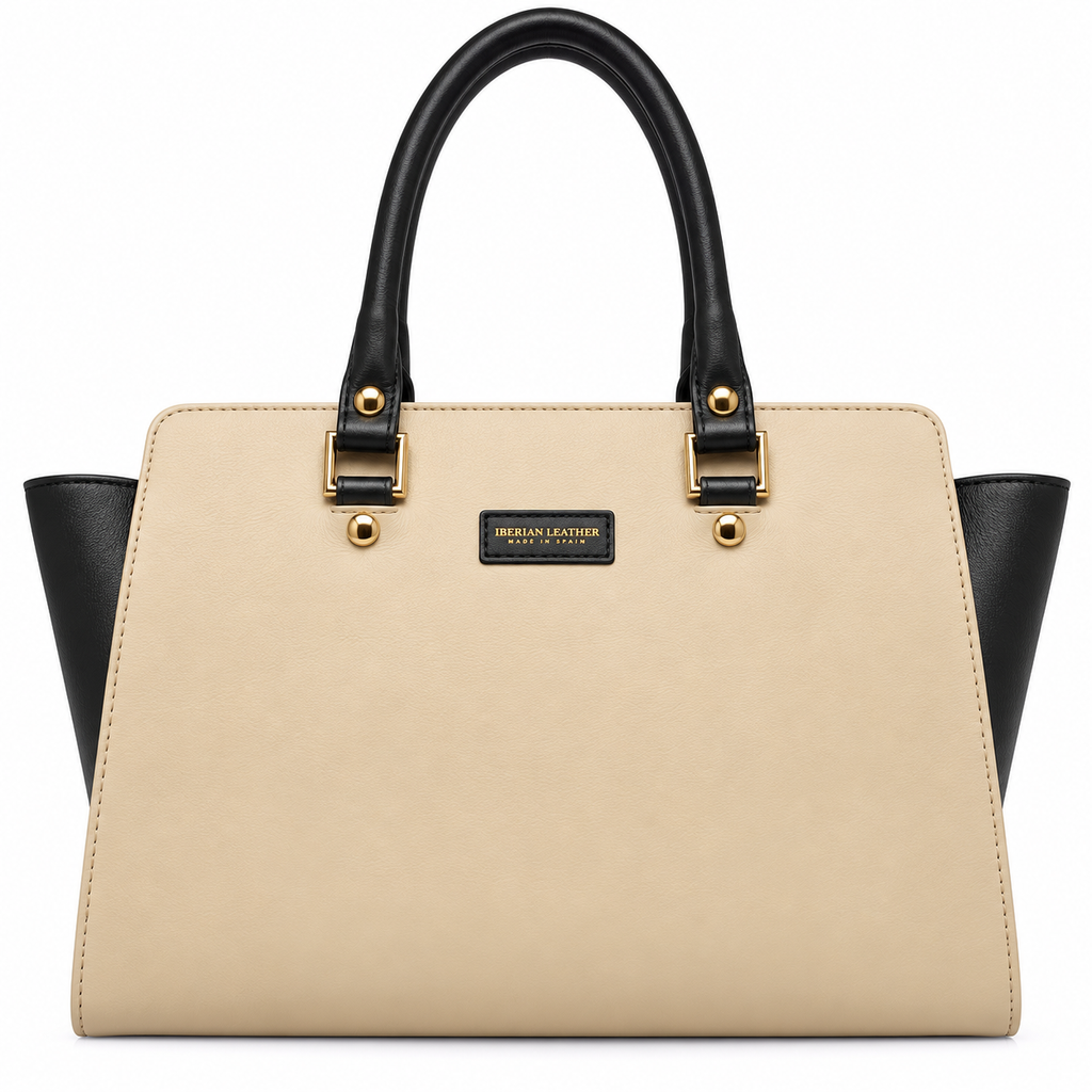 Bolso Classic Way Piel Negro/ Cream