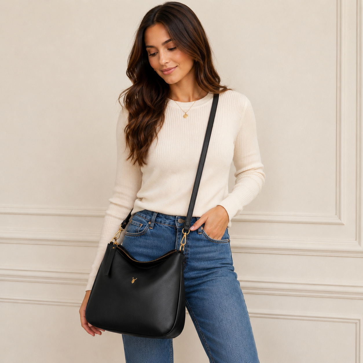 Bolso CUBE Piel Negro