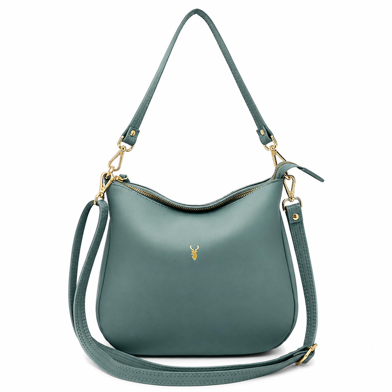 Bolso CUBE Piel Verde Soft