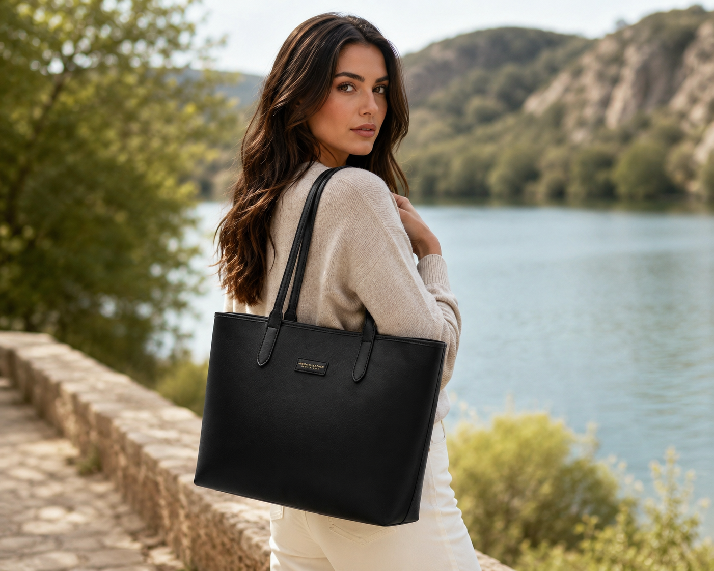 Bolso SHOPPER Piel Negro