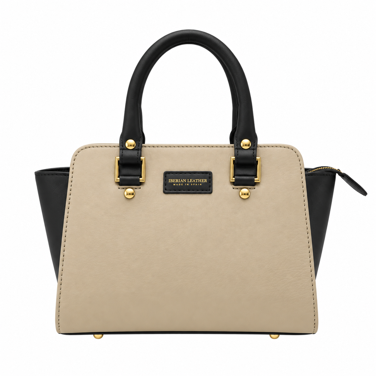 Bolso Classic Mini Piel Beige/Negro