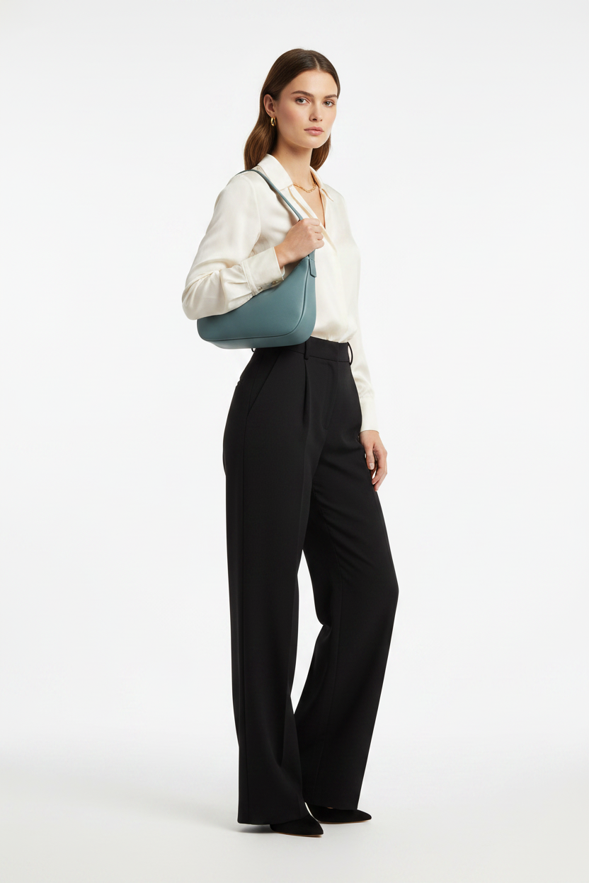 BOLSO MOON PIEL VERDE SOFT