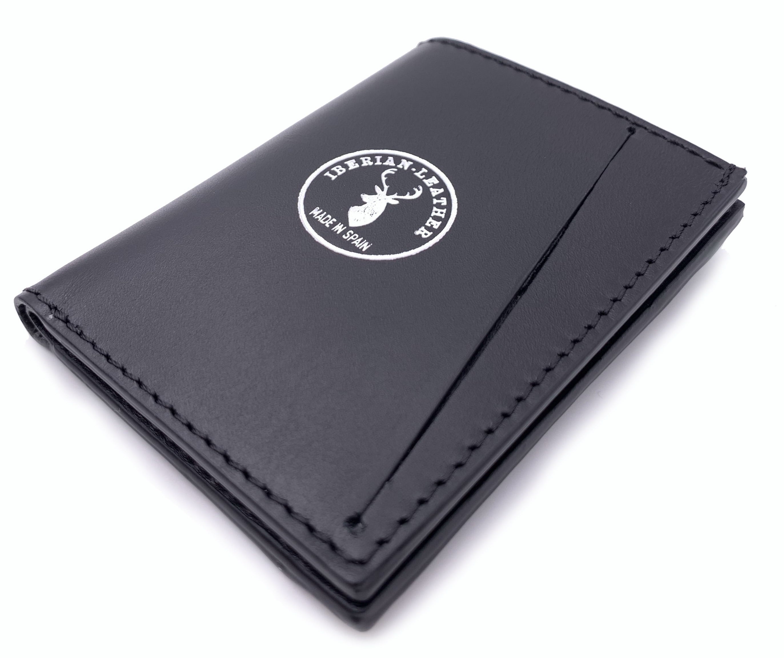 Cartera de piel Slim Leather Wallet Negra