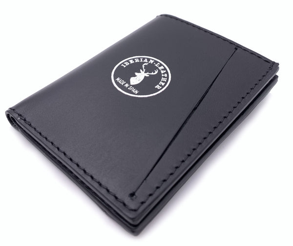 Cartera de piel Slim Leather Wallet Negra