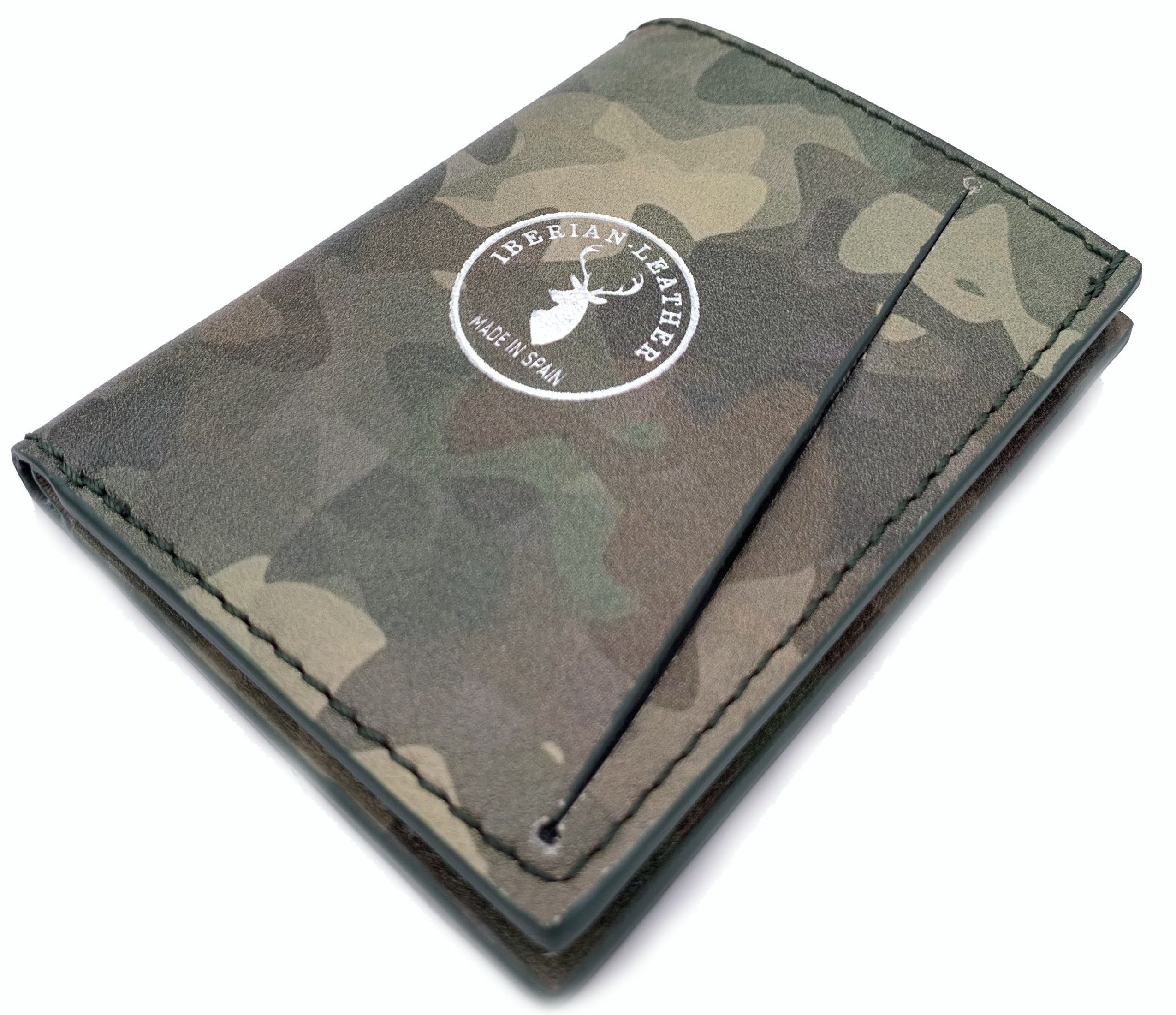 Cartera de piel  Slim Leather Wallet camuflaje