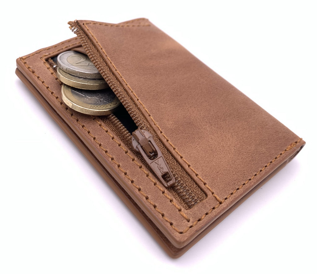 Cartera de piel  Slim Leather Wallet Cuero