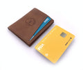Cartera de piel  Slim Leather Wallet Cuero