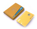 Cartera de piel  Slim Leather Wallet Mostaza