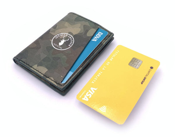 Cartera de piel  Slim Leather Wallet camuflaje