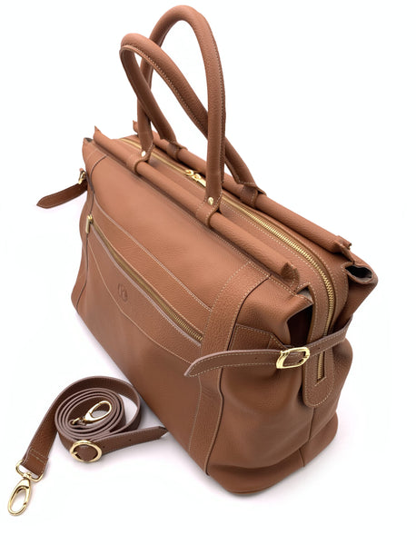 Bolso de viaje en piel perfecto para llevar  euipaje de cabina para avion