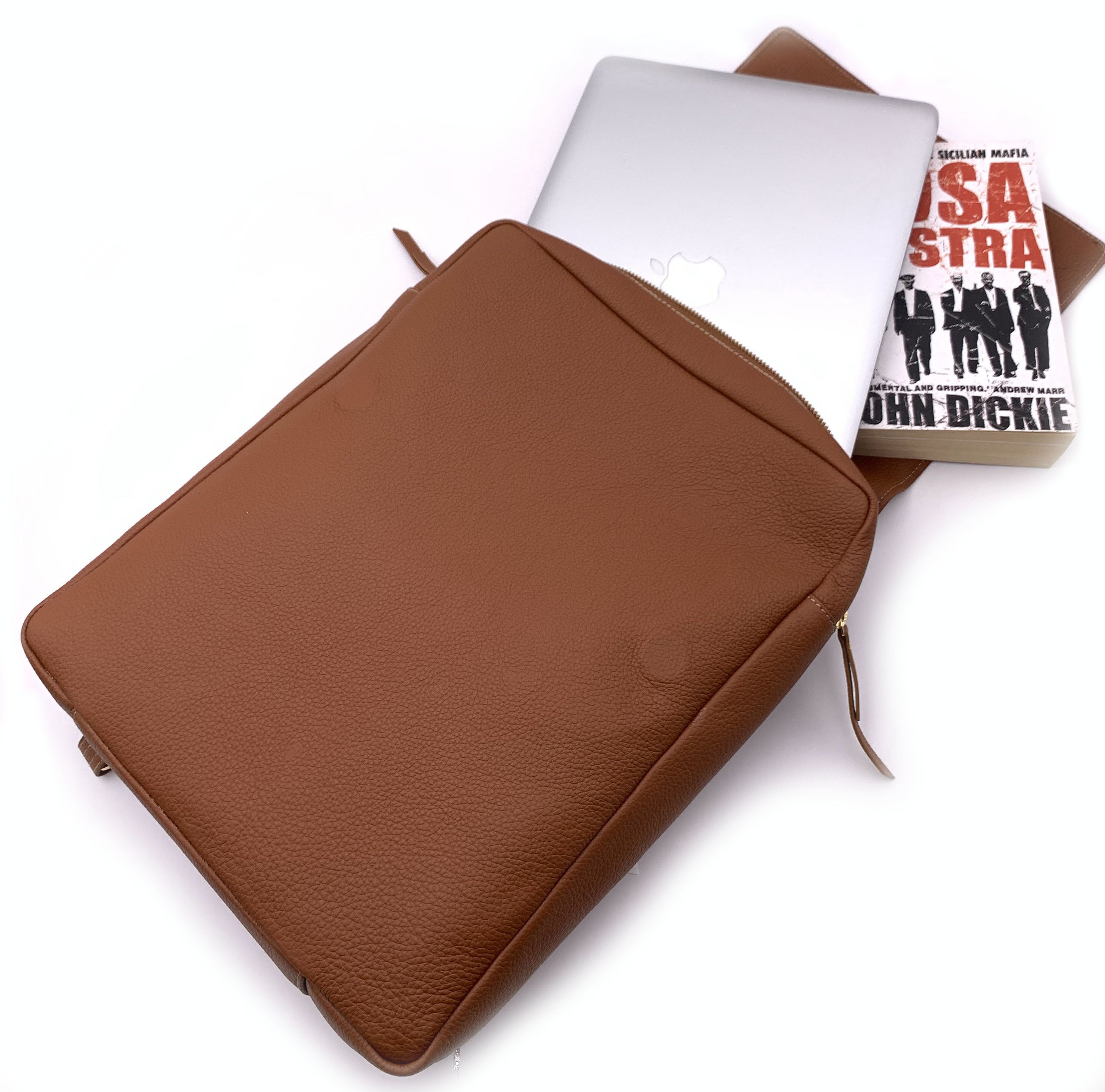 Mochila Slim Classic Cuero