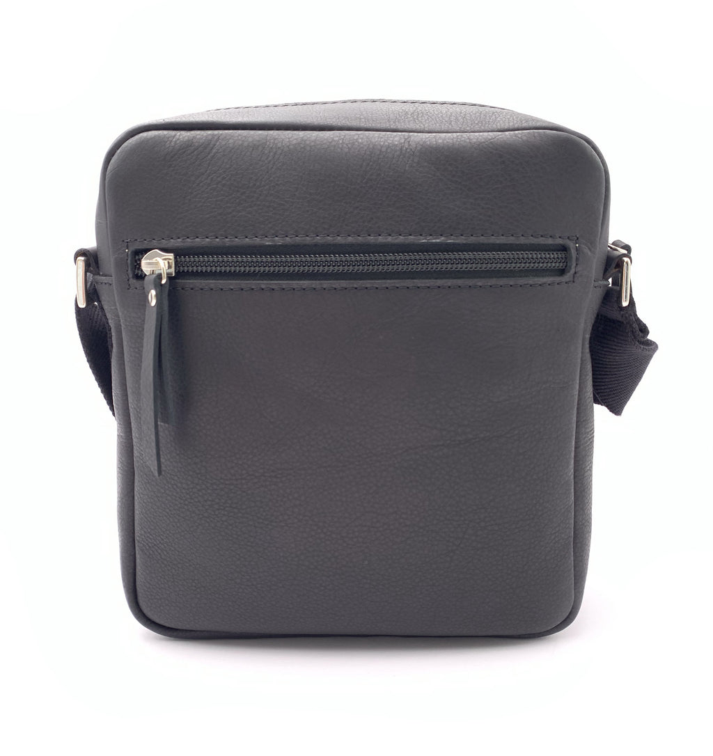 BOLSO BANDOLERA PIEL NEGRO