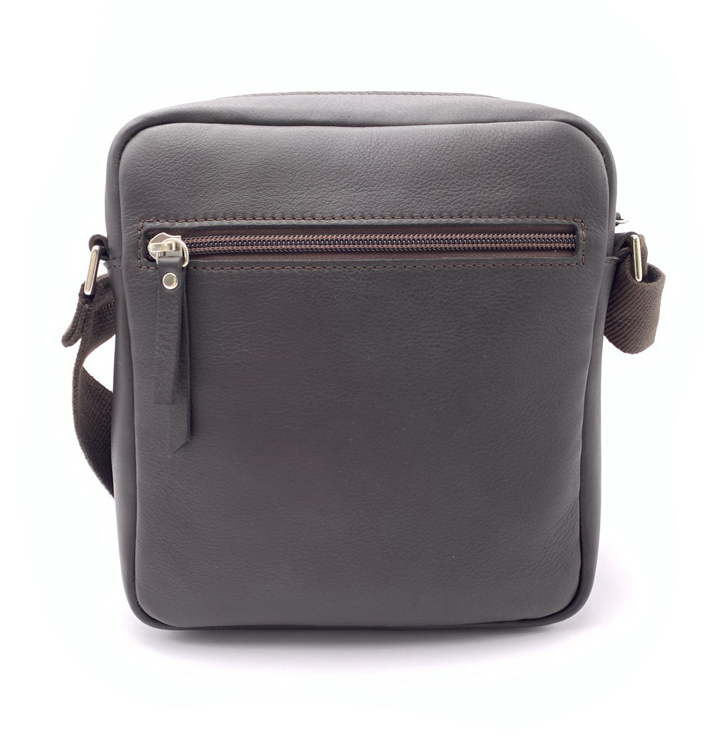BOLSO BANDOLERA PIEL  MARRON