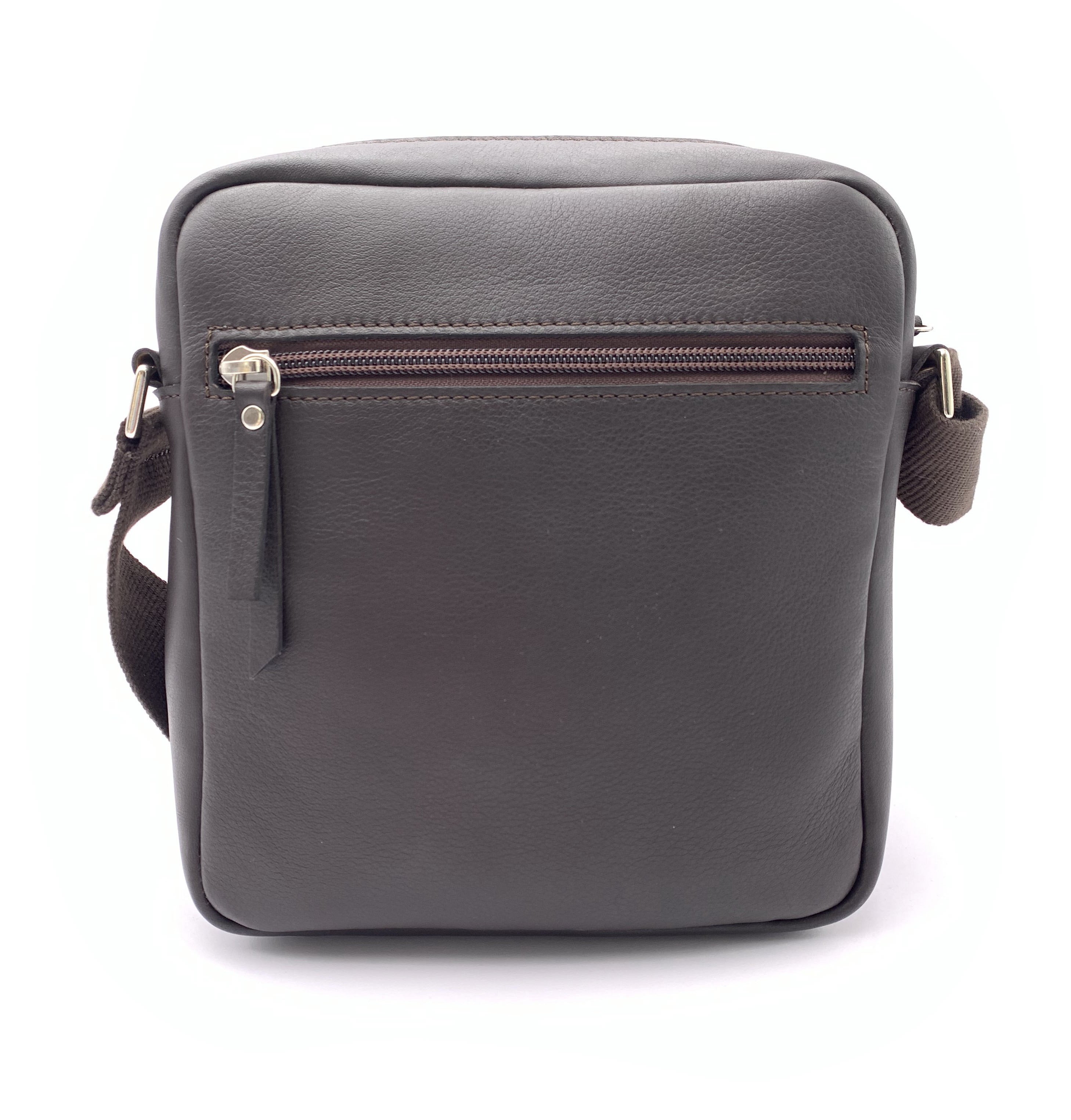BOLSO BANDOLERA PIEL  MARRON