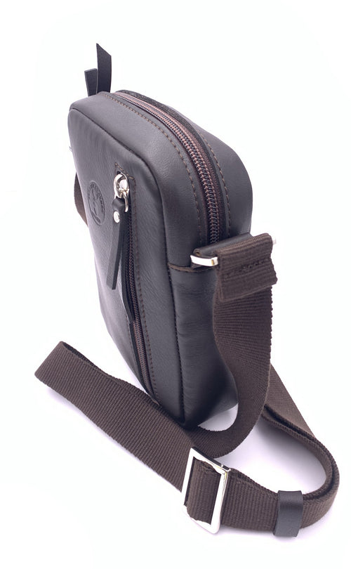 BOLSO BANDOLERA SMALL PIEL MARRON